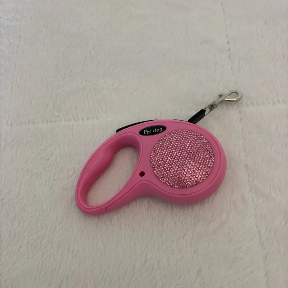 Pink Rhinestone Dog Leash